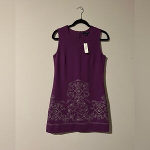 A-Line Day Dress – Purple